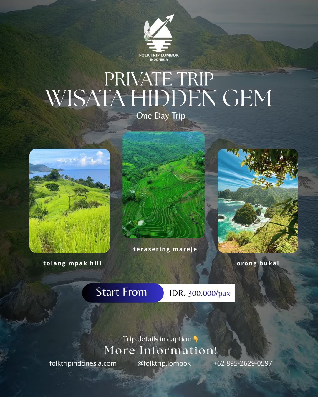 Paket Trip Hidden Gem Lombok Barat 1 hari